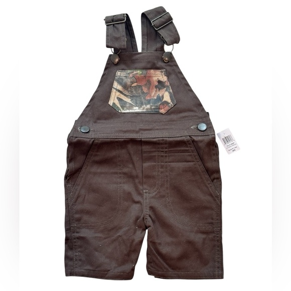 TrueTimber Baby Overalls | 18 Months | Brown Camo Pocket Shortalls Camoflauge - Picture 1 of 6